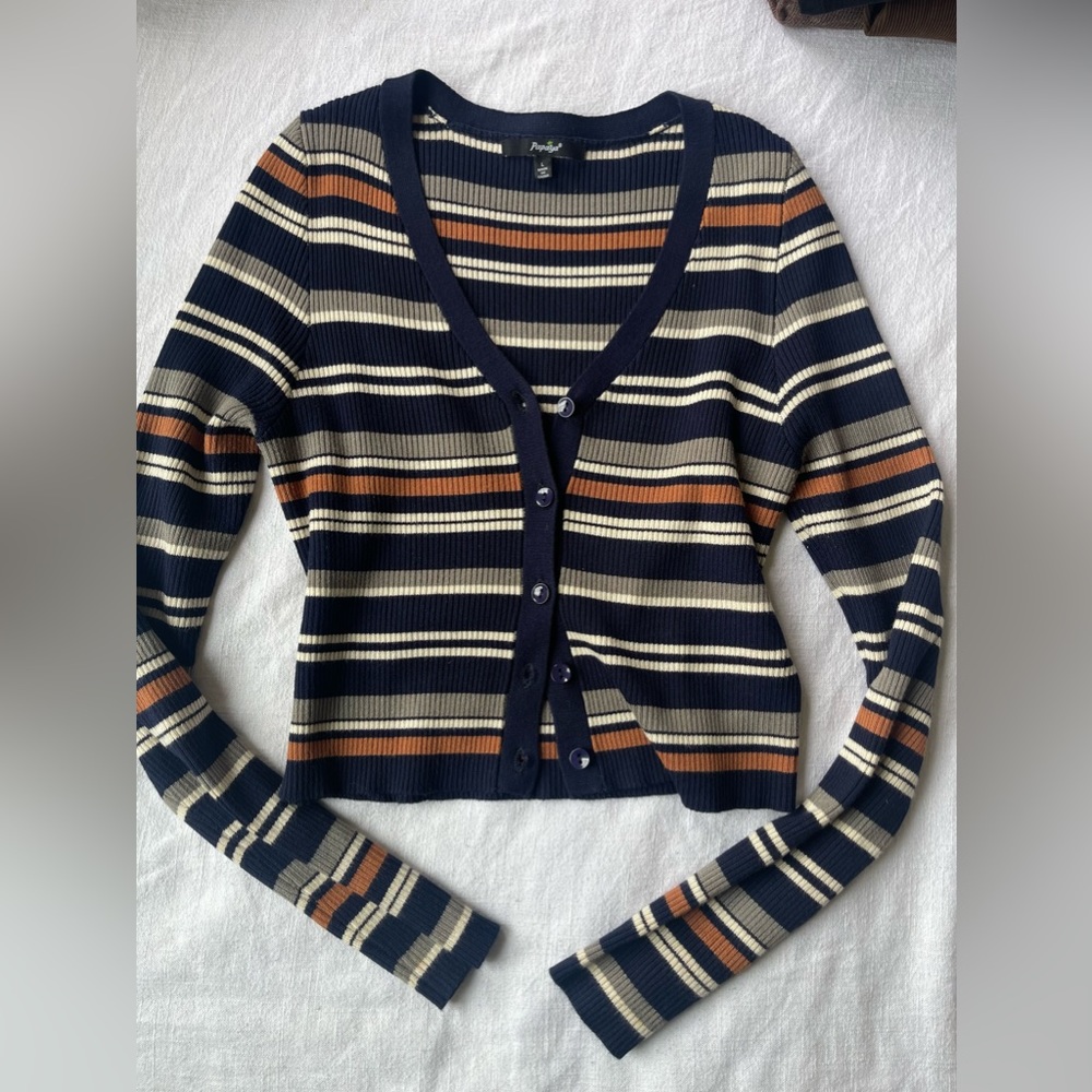 Papaya button up croped cardigan